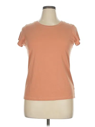 Pre-owned Tahari Short Sleeve T-shirt In Orange