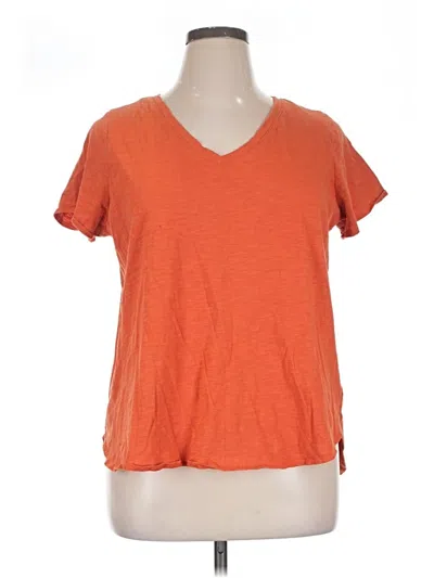 Pre-owned Tahari Short Sleeve T-shirt In Orange
