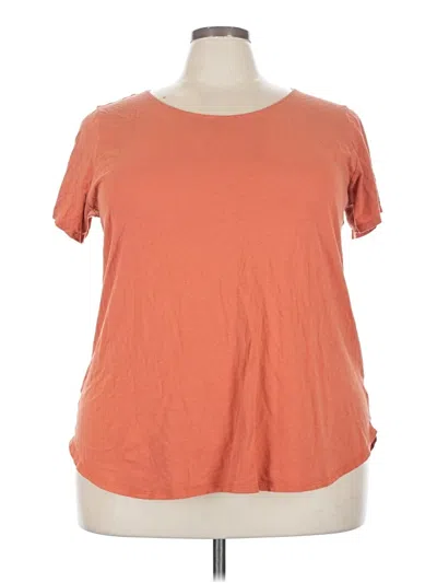 Pre-owned Tahari Short Sleeve T-shirt In Orange
