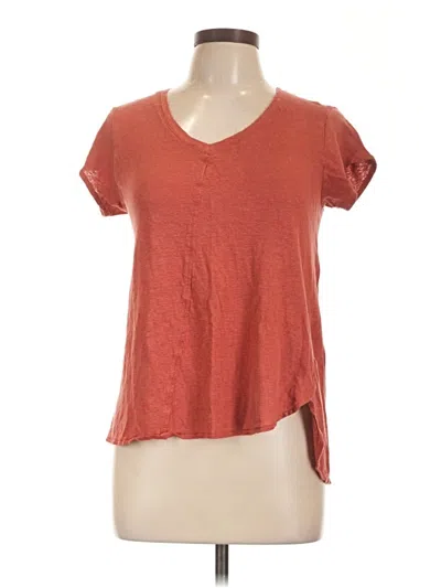 Pre-owned Tahari Short Sleeve T-shirt In Orange