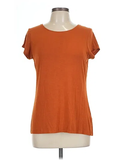 Pre-owned Tahari Short Sleeve T-shirt In Orange