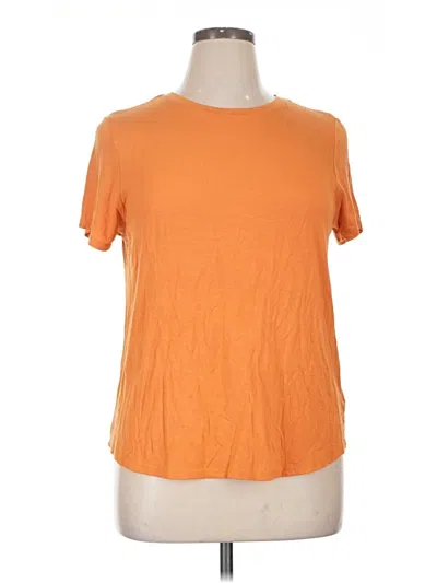 Pre-owned Tahari Short Sleeve T-shirt In Orange