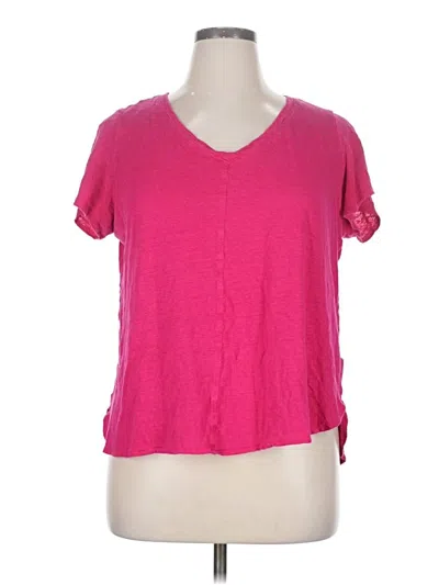 Pre-owned Tahari Short Sleeve T-shirt In Pink