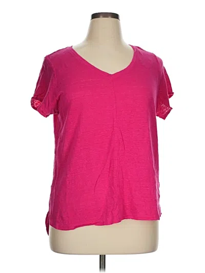 Pre-owned Tahari Short Sleeve T-shirt In Pink