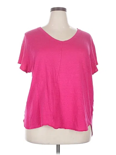 Pre-owned Tahari Short Sleeve T-shirt In Pink