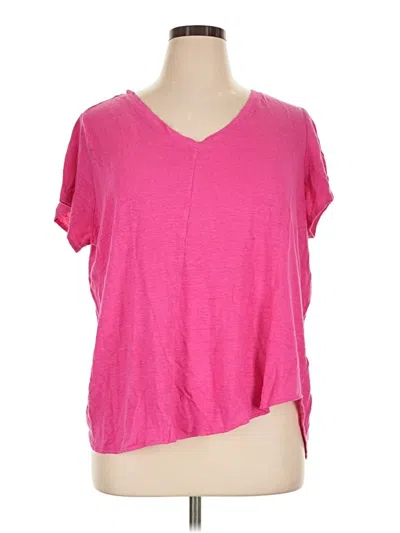 Pre-owned Tahari Short Sleeve T-shirt In Pink