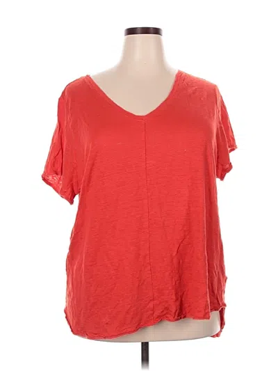 Pre-owned Tahari Short Sleeve T-shirt In Red