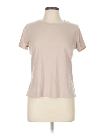 Pre-owned Tahari Short Sleeve T-shirt In Tan