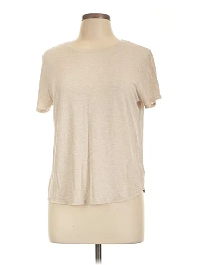 Pre-owned Tahari Short Sleeve T-shirt In Tan