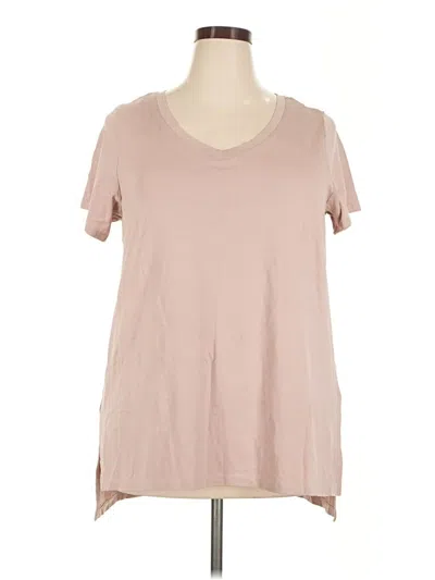Pre-owned Tahari Short Sleeve T-shirt In Tan