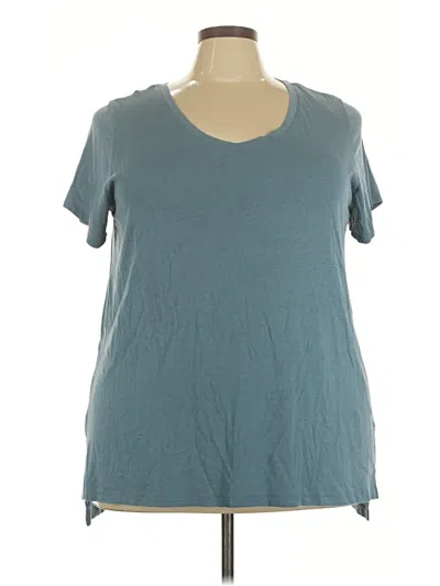 Pre-owned Tahari Short Sleeve T-shirt In Teal
