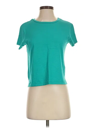 Pre-owned Tahari Short Sleeve T-shirt In Teal
