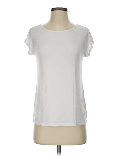 Pre-owned Tahari Short Sleeve T-shirt In White