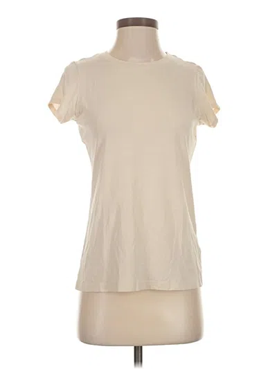Pre-owned Tahari Short Sleeve T-shirt In White
