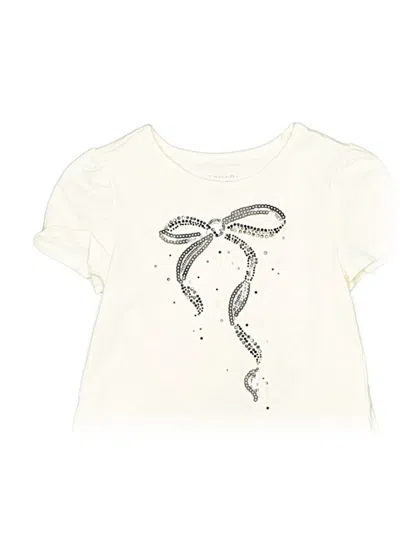 Pre-owned Tahari Kids' Short Sleeve T-shirt In White