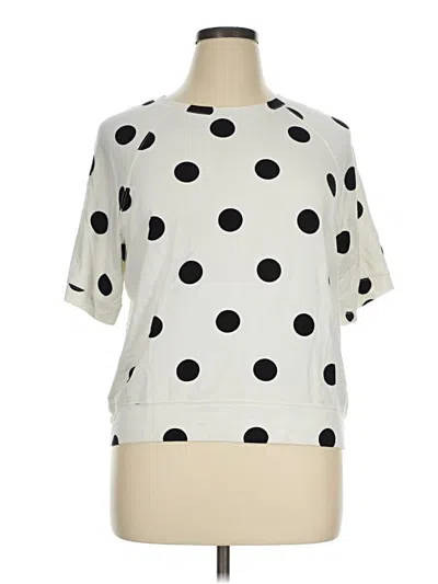 Pre-owned Tahari Short Sleeve T-shirt In White