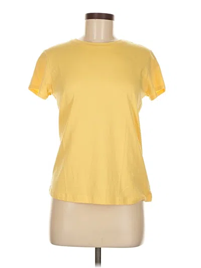 Pre-owned Tahari Short Sleeve T-shirt In Yellow