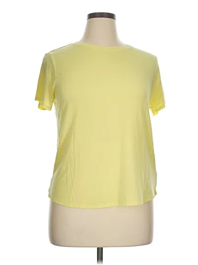 Pre-owned Tahari Short Sleeve T-shirt In Yellow