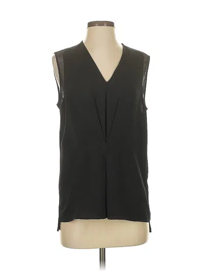 Pre-owned Tahari Sleeveless Blouse In Black