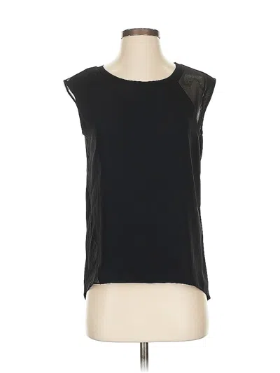 Pre-owned Tahari Sleeveless Blouse In Black