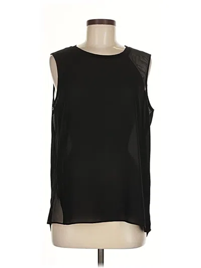 Pre-owned Tahari Sleeveless Blouse In Black