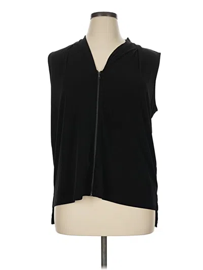 Pre-owned Tahari Sleeveless Blouse In Black