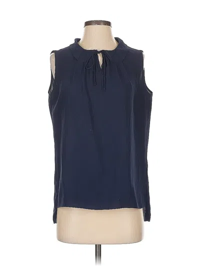 Pre-owned Tahari Sleeveless Blouse In Blue