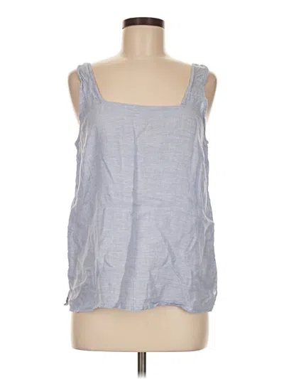 Pre-owned Tahari Sleeveless Blouse In Blue