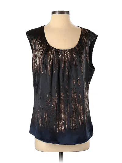 Pre-owned Tahari Sleeveless Blouse In Brown
