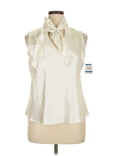Pre-owned Tahari Sleeveless Blouse In Brown