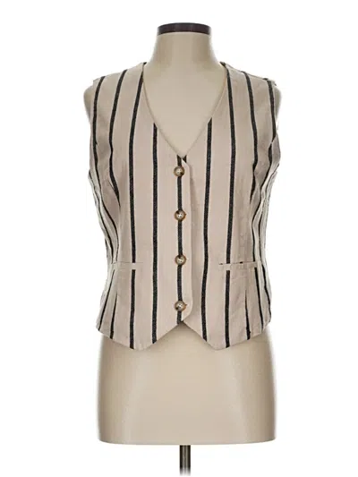 Pre-owned Tahari Sleeveless Blouse In Brown