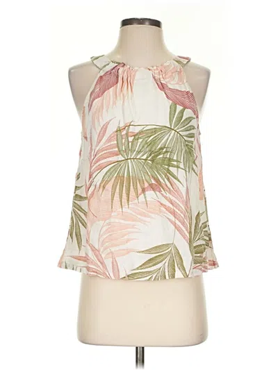 Pre-owned Tahari Sleeveless Blouse In Ivory