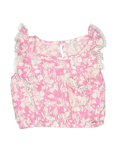 Pre-owned Tahari Kids' Sleeveless Blouse In Pink