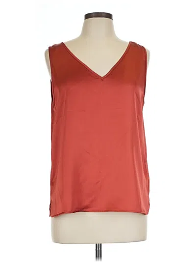 Pre-owned Tahari Sleeveless Blouse In Red