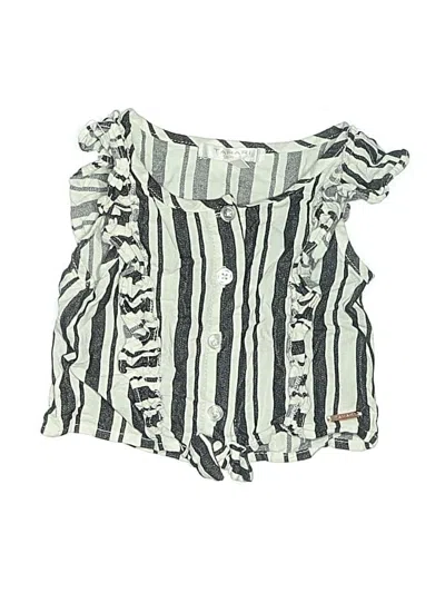 Pre-owned Tahari Kids' Sleeveless Blouse In Silver