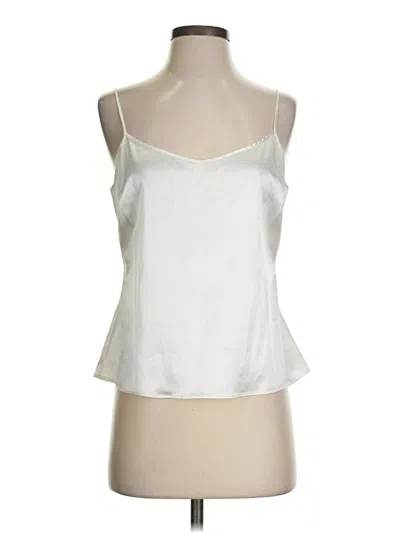 Pre-owned Tahari Sleeveless Blouse In Silver