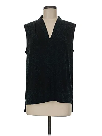 Pre-owned Tahari Sleeveless Blouse In Teal