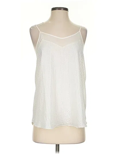 Pre-owned Tahari Sleeveless Blouse In White
