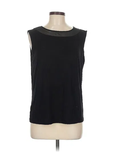 Pre-owned Tahari Sleeveless T-shirt In Black