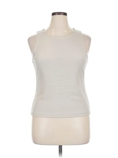 Pre-owned Tahari Sleeveless T-shirt In White