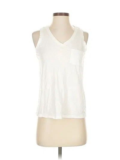 Pre-owned Tahari Sleeveless T-shirt In White