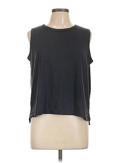 Pre-owned Tahari Sleeveless Top Black Halter Neckline Tops