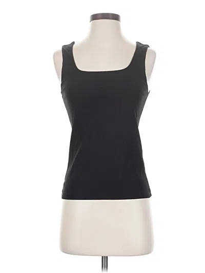 Pre-owned Tahari Sleeveless Top Black Scoop Neck Tops
