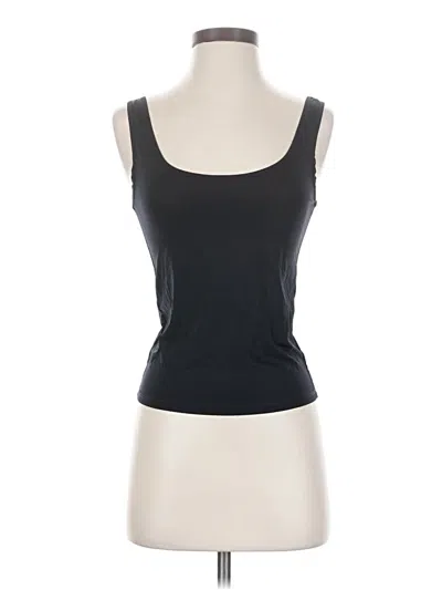 Pre-owned Tahari Sleeveless Top Black Scoop Neck Tops
