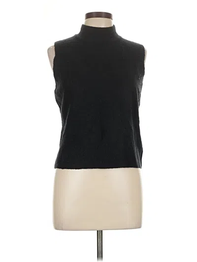 Pre-owned Tahari Sleeveless Top Black Turtleneck Tops