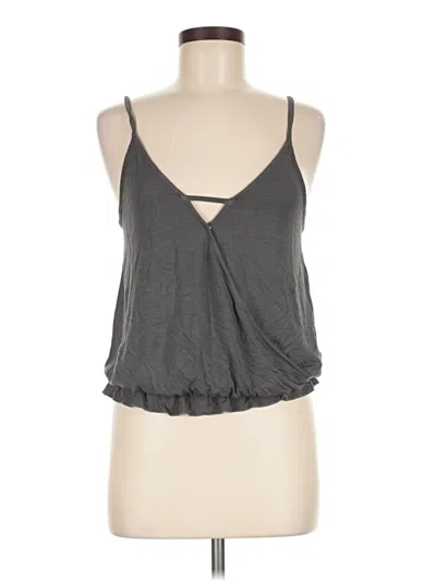 Pre-owned Tahari Sleeveless Top Gray Halter Neckline Tops