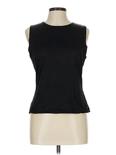 Pre-owned Tahari Sleeveless T-shirt In Black