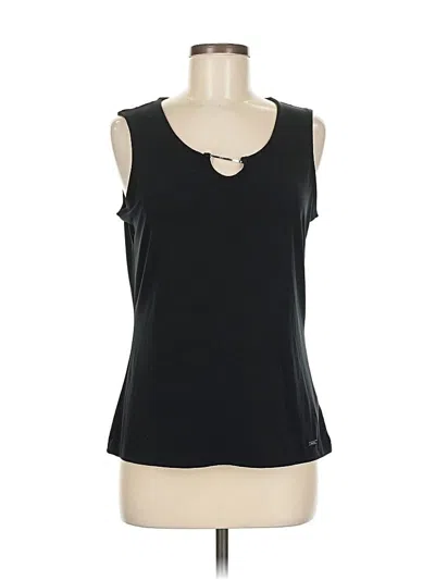 Pre-owned Tahari Sleeveless T-shirt In Black