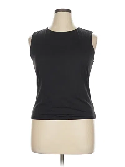 Pre-owned Tahari Sleeveless T-shirt In Black