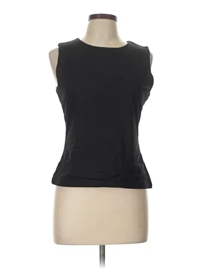 Pre-owned Tahari Sleeveless T-shirt In Black